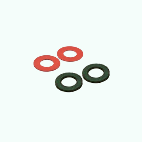 All Sizes M2 to M24 Fibre Washers Adhesive Backed in Red and Black 